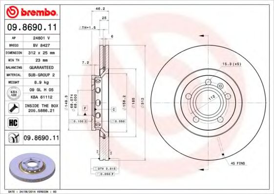 BREMBO 09.8690.11