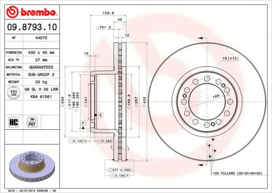 BREMBO 09.8793.10