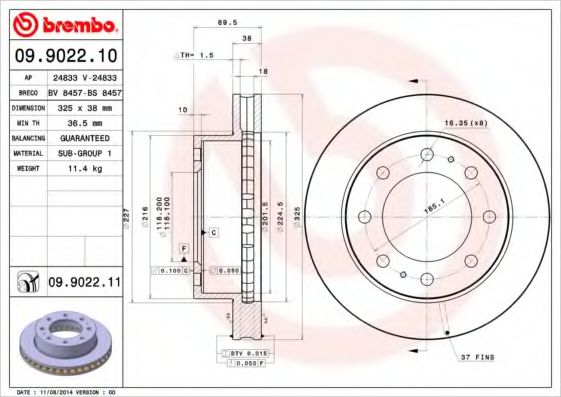 BREMBO 09.9022.11