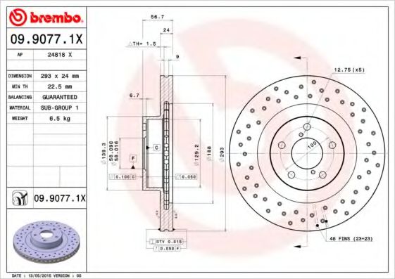 BREMBO 09.9077.1X