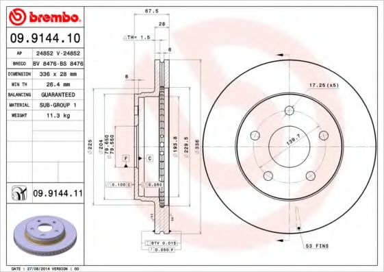 BREMBO 09.9144.10