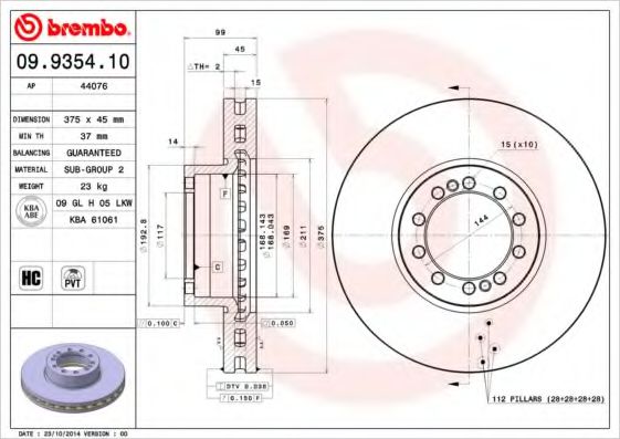 BREMBO 09.9354.10