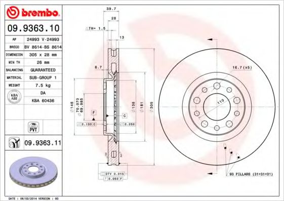 BREMBO 09.9363.10