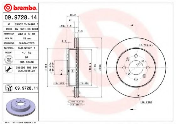 BREMBO 09.9728.11