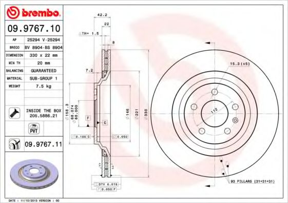 BREMBO 09.9767.11