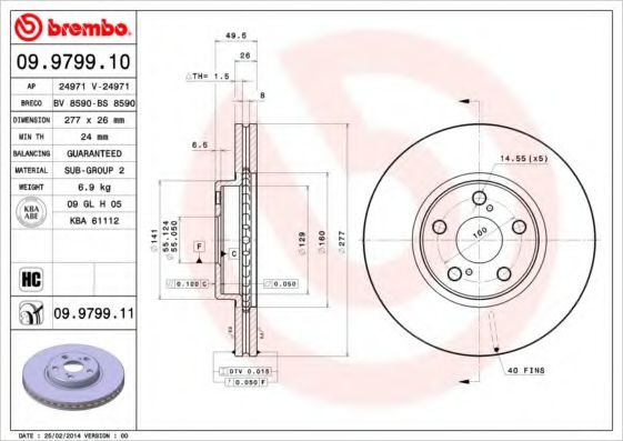 BREMBO 09.9799.10