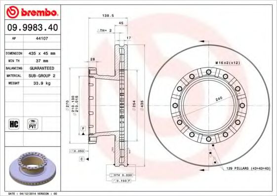 BREMBO 09.9983.40