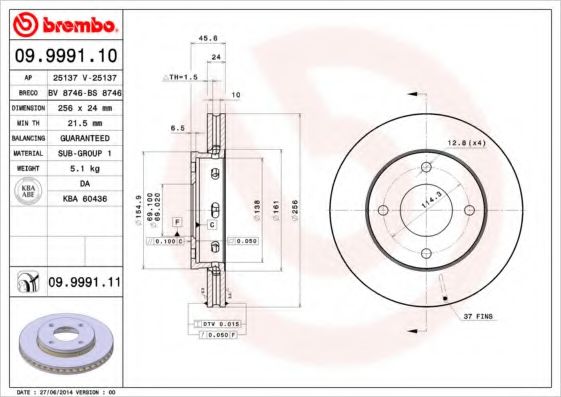 BREMBO 09.9991.10