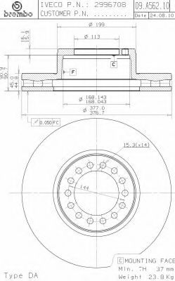 BREMBO 09.A562.10