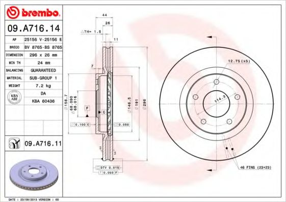 BREMBO 09.A716.14