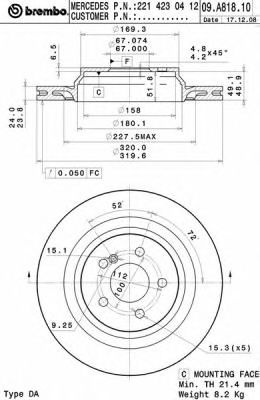 BREMBO 09.A818.10