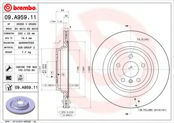 BREMBO 09.A959.11