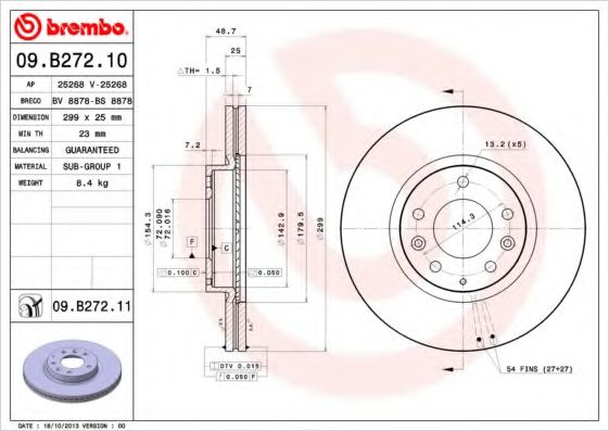 BREMBO 09.B272.10