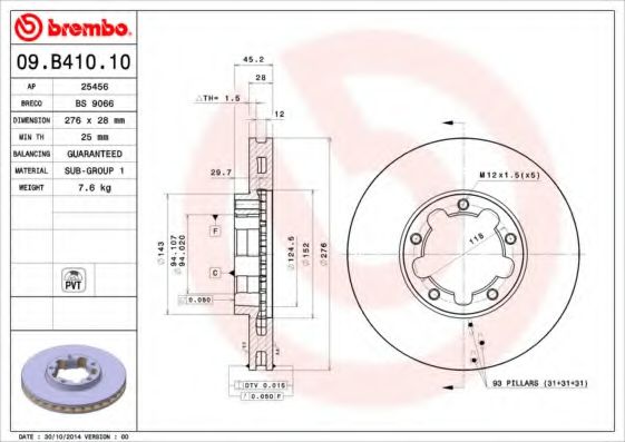 BREMBO 09.B410.10