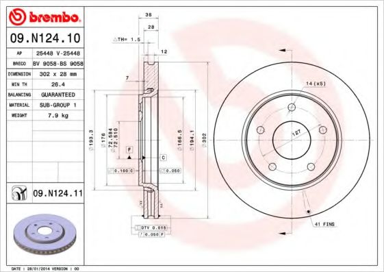 BREMBO 09.N124.10