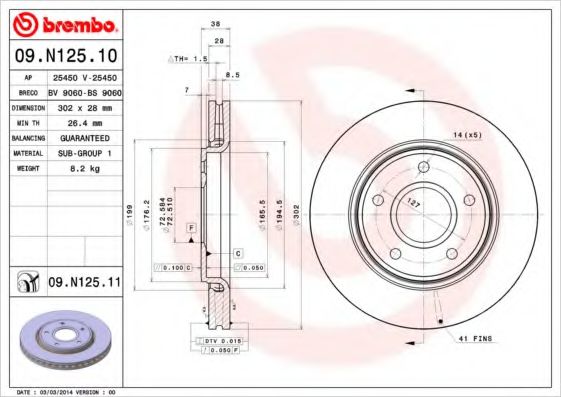 BREMBO 09.N125.10